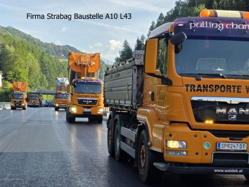 Firma Strabag Baustelle A10 L43 